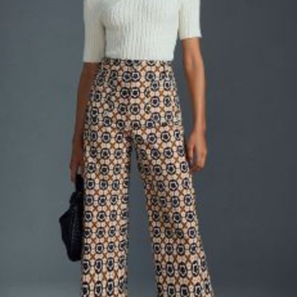 anthropologie Pants - MAEVE THE COLETTE CROPPED WIDE-LEG TROUSERS - Size 25 - NWT